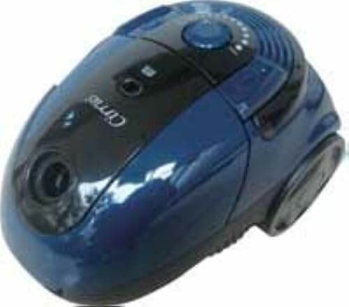 Blue canister vacuum cleaner