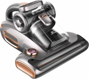 Handheld vacuum cleaner with transparent dust collector