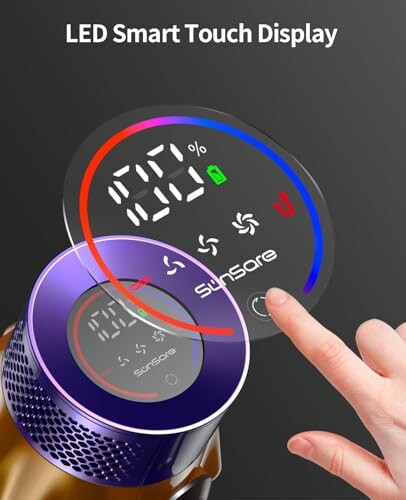 LED smart touch display with finger interaction