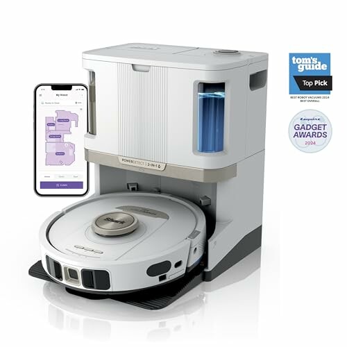 Robot vacuum cleaner with app control and awards.