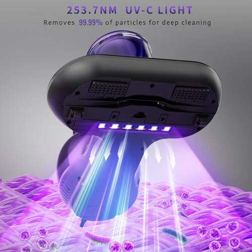 Mattress cleaning device with 12800 vibrations per minute.