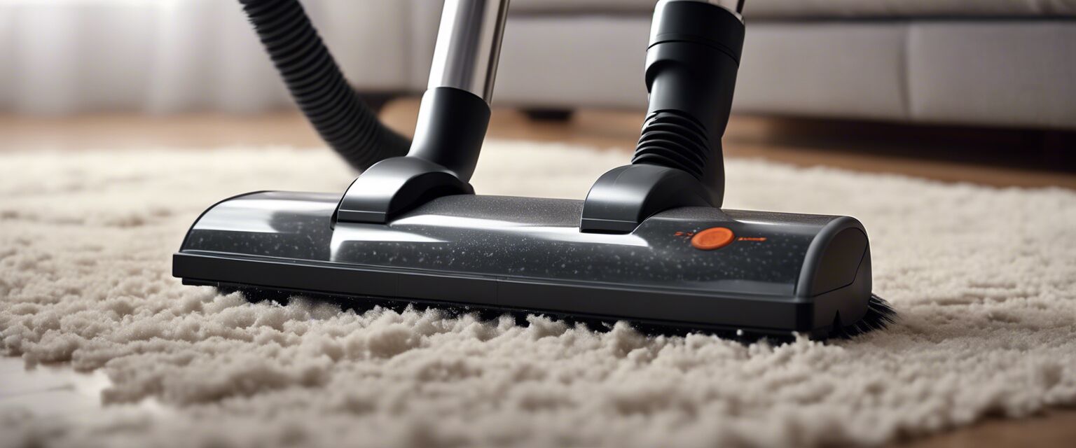 Vacuum cleaner in action